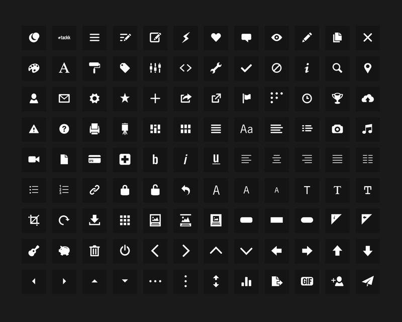 Tackk Iconography